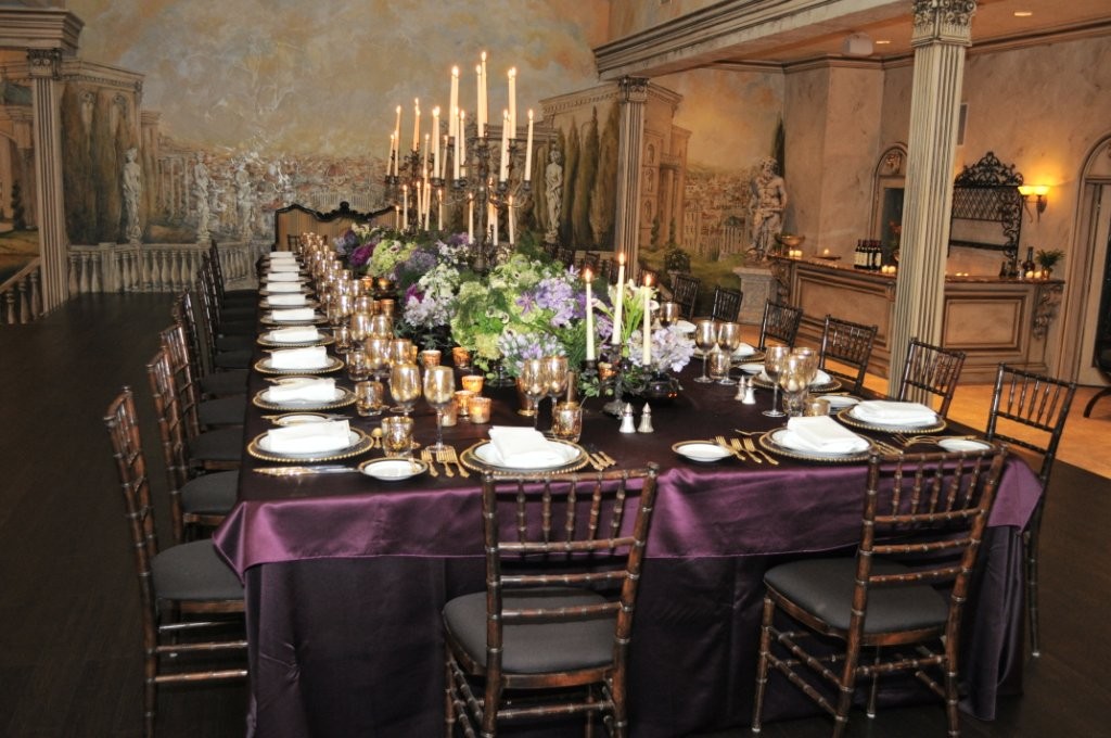 Toronto Harpist Joanna Jordan plays for Prince Edward Dining room table Prince Edward